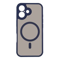 Θήκη Magnetic MagMatte Lens Sonique Apple iPhone 16 Μπλε Σκούρο