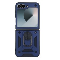 Θήκη Ring Armor CamPro Sonique για Samsung (Large Hole) Galaxy Z Flip 6 / Galaxy Z Flip 7 FE 5G Μπλέ