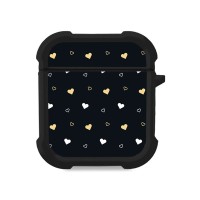Θήκη Σιλικόνης Sonique Heart Series για AirPods 1/2 Μαύρο 01