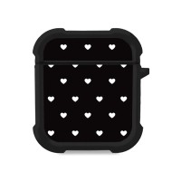 Θήκη Σιλικόνης Sonique Heart Series για AirPods 1/2 Μαύρο 02
