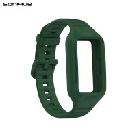 Λουράκι Σιλικόνης Dot Band Sonique για Huawei Band 6 / Huawei Band 7 Χακί