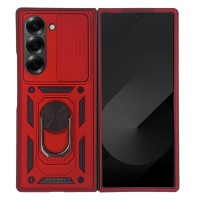 Θήκη Ring Armor CamPro Sonique για Samsung (Large Hole) Galaxy Z Fold 6 Κόκκινο