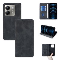 Θήκη Πορτοφόλι Vintage Magnet Wallet Sonique Xiaomi Poco M7 Pro 5G Μαύρο