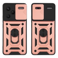 Θήκη Ring Armor CamPro Sonique για Xiaomi Redmi Note 13 Pro Plus 5G Ροζ Χρυσό
