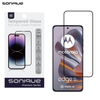 Hardy Glass Sonique Premium Series HD Full Cover 9H Motorola Edge 50 Neo 5G Μαύρο