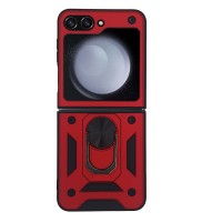 Θήκη Ring Armor CamPro Sonique για Samsung (Large Hole) Galaxy Z Flip 5 Κόκκινο
