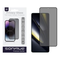 Privacy Glass Sonique Premium Series HD Full Cover 9H Xiaomi Poco F6 5G / Poco F6 Pro 5G Μαύρο