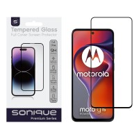 Hardy Glass Sonique Premium Series HD Full Cover 9H Motorola Moto G15 4G / Moto G15 Power 5G / Moto G17 5G / Moto G17 Power 5G Μαύρο