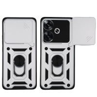Θήκη Ring Armor CamPro Sonique για Xiaomi Poco F6 5G Ασημί