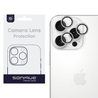 Camera Protection Sonique Glitter Lens Pro Apple iPhone 16 Pro / iPhone 16 Pro Max White Titanium
