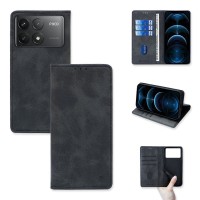Θήκη Πορτοφόλι Vintage Magnet Wallet Sonique Xiaomi Poco F6 Pro 5G Μαύρο