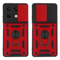 Θήκη Ring Armor CamPro Sonique για Xiaomi Redmi Note 13 5G Κόκκινο