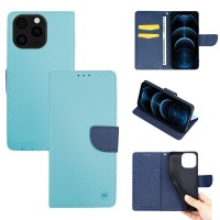 Θήκη Πορτοφόλι Sonique Trend Wallet Apple iPhone 16 Pro Max Σιέλ / Σκούρο Μπλε