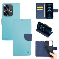 Θήκη Πορτοφόλι Sonique Trend Wallet Xiaomi Poco F6 5G Σιέλ / Σκούρο Μπλε