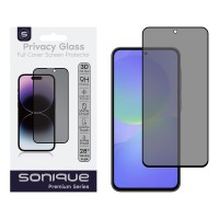 Privacy Glass Sonique Premium Series HD Full Cover 9H Samsung Galaxy A36 5G / Galaxy A56 5G / Galaxy S24 FE 5G / Galaxy S25 FE 5G / Galaxy A27 5G / Galaxy A37 5G / Galaxy A57 5G Μαύρο