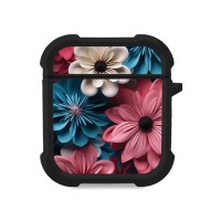 Θήκη Σιλικόνης Sonique 3D Flower Series για AirPods 1/2 Ροζ 01