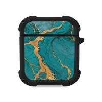 Θήκη Σιλικόνης Marble Series για AirPods 1/2 Πράσινο