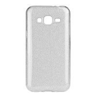 Θήκη Shining TPU Samsung Galaxy J3 (2016) Ασημί