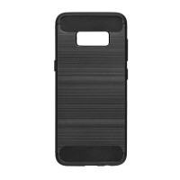 Θήκη Σιλικόνης Carbon TPU Fiber Brushed Samsung Galaxy S8 Μαύρο