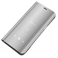 Clear View Cover Samsung Galaxy A70/A70s Ασημί