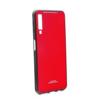 Glass Case Samsung Galaxy A7 2018 Κόκκινο