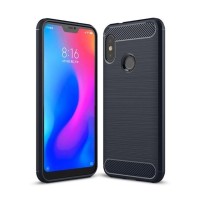 Θήκη Σιλικόνης Carbon TPU Fiber Brushed Xiaomi Mi A2 lite/Redmi 6 Pro Μπλε