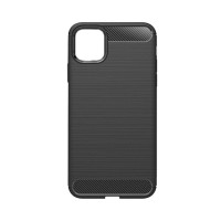 Θήκη Σιλικόνης Carbon TPU Fiber Brushed Apple iPhone 11 Pro Max Μαύρο