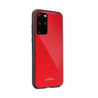Glass Case Samsung Galaxy S20 Plus Κόκκινο