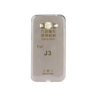Ultra Slim 0,3mm Samsung Galaxy J3 (2016) Σκούρη Διαφάνεια