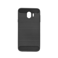Θήκη Σιλικόνης Carbon TPU Fiber Brushed Samsung Galaxy J4 2018 Μαύρο