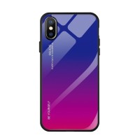 Glass Case Apple iPhone XS MAX Μωβ / Μπλέ