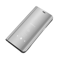 Clear View Cover Xiaomi Redmi 9 Ασημί