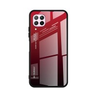 Glass Case Huawei P40 Lite Μαύρο / Κόκκινο