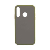 Θήκη Color Button Bumper Huawei P30 Lite Χακί