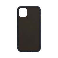 Θήκη Color Button Bumper Apple iPhone 11 Pro Μπλε Σκούρο