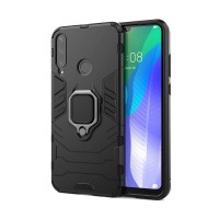 Ring Armor Kickstand magnetic car holder Huawei Y6p Μαύρο