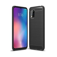 Θήκη Σιλικόνης Carbon TPU Fiber Brushed Xiaomi Mi 10 Lite Μαύρο