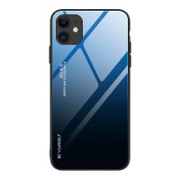 Glass Case Apple iPhone 12 mini Μαύρο / Μπλε