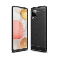 Θήκη Σιλικόνης Carbon TPU Fiber Brushed Samsung Galaxy A42 5G Μαύρο