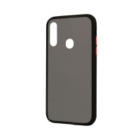 Θήκη Color Button Bumper Samsung Galaxy A20s Μαύρο