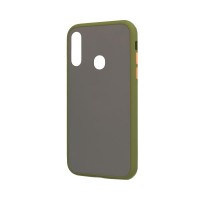 Θήκη Color Button Bumper Samsung Galaxy A20s Χακί