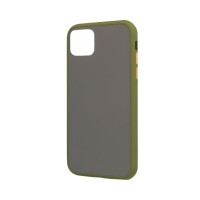 Θήκη Color Button Bumper Apple iPhone 12 mini Χακί