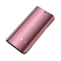 Clear View Cover Samsung Galaxy A72 4G Ροζ Χρυσό