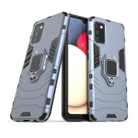 Ring Armor Kickstand magnetic car holder Samsung Galaxy A02s Μπλέ
