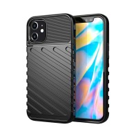 Θήκη Κινητού Thunder Case Flexible Tough Rugged Apple iPhone 12 mini Μαύρο