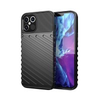Θήκη Κινητού Thunder Case Flexible Tough Rugged Apple iPhone 12 Pro Max Μαύρο
