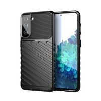 Θήκη Κινητού Thunder Case Flexible Tough Rugged Samsung Galaxy S21 Μαύρο