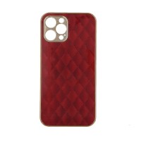 GKK Electroplate Glass Case Apple iPhone 12 Pro Cube Κόκκινο