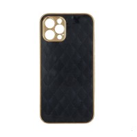 GKK Electroplate Glass Case Apple iPhone 12 Pro Cube Μαύρο