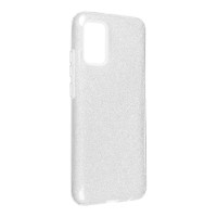 Θήκη Shining TPU Samsung Galaxy A02s Ασημί